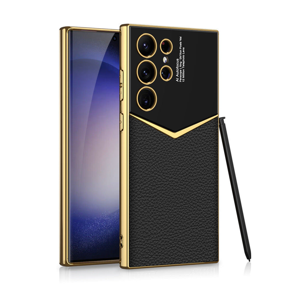 Electroplated Leather Case For Samsung Galaxy S23 Ultra🔥Buy 2 get 10% Off Extra Auto🔥
