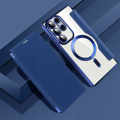 2024 New Leather Textured Flip Phone Case For Samsung